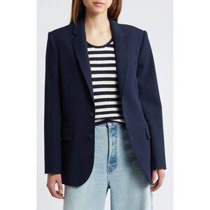 FRAME Everyday Blazer in Navy Size 4